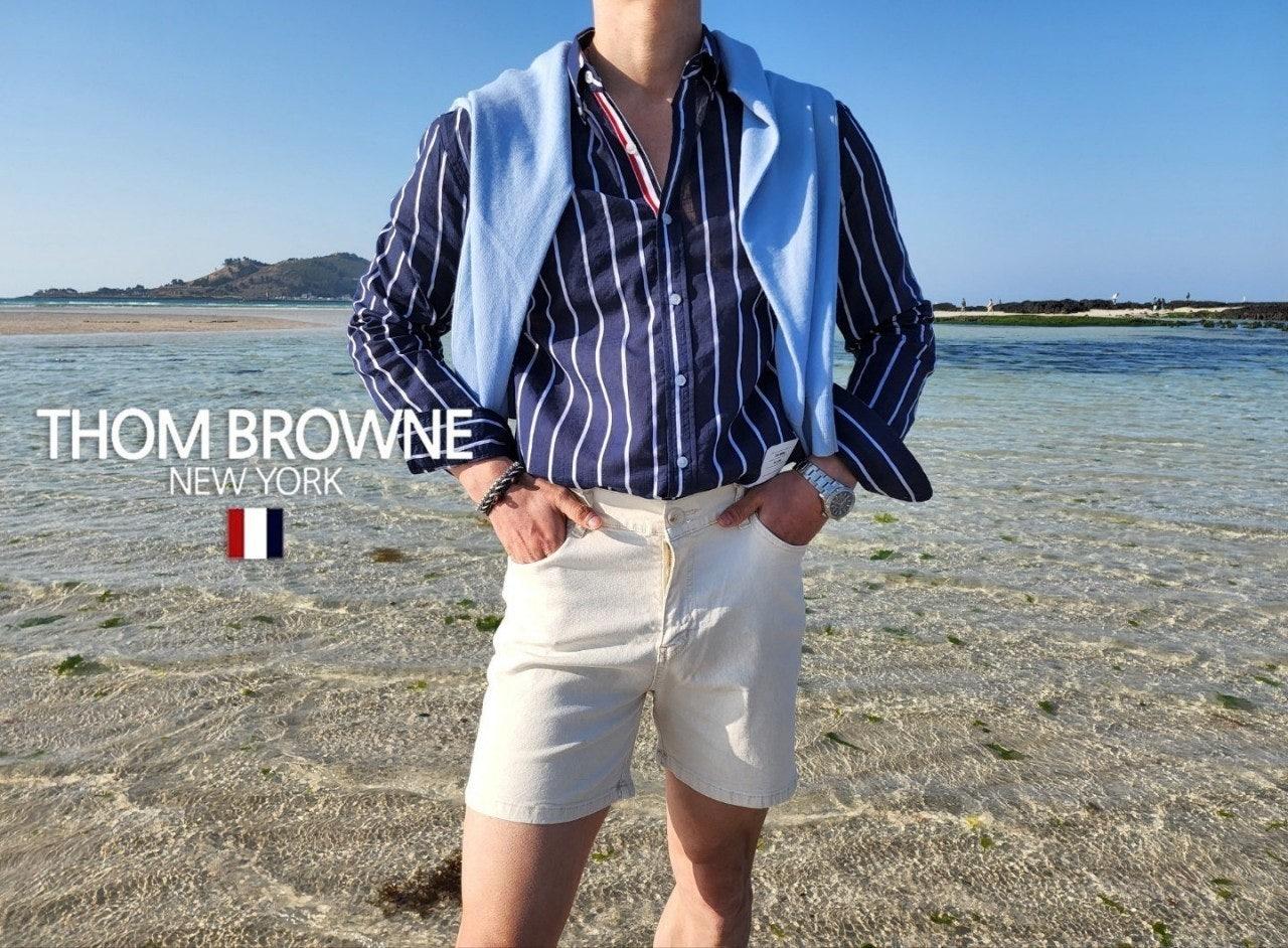 톰브라운 THOM BROWNE 기본형 Linen 셔츠 (국내배송)