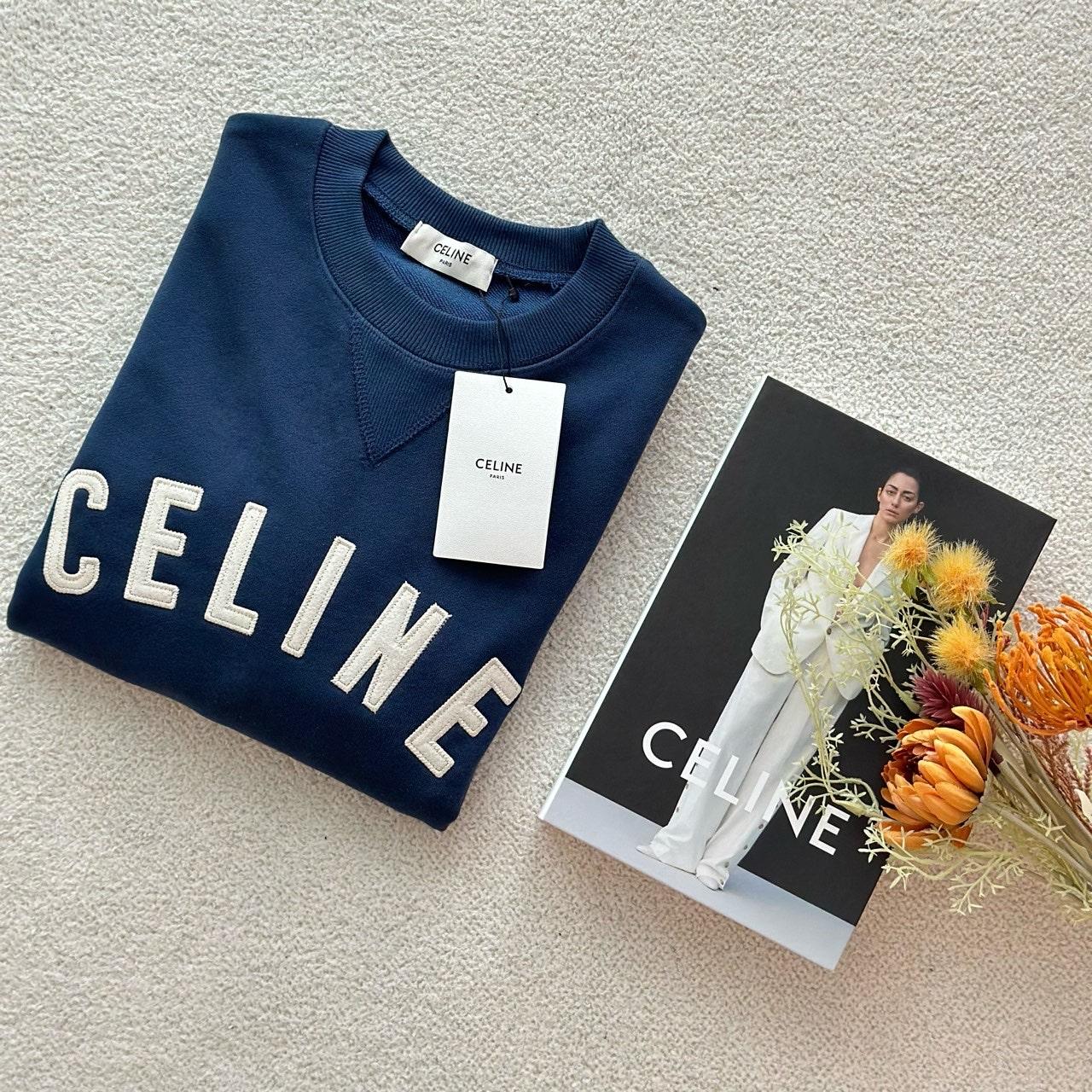 셀린느 CELINE PARIS 아플리케 루즈 스웨트 셔츠 (국내배송)