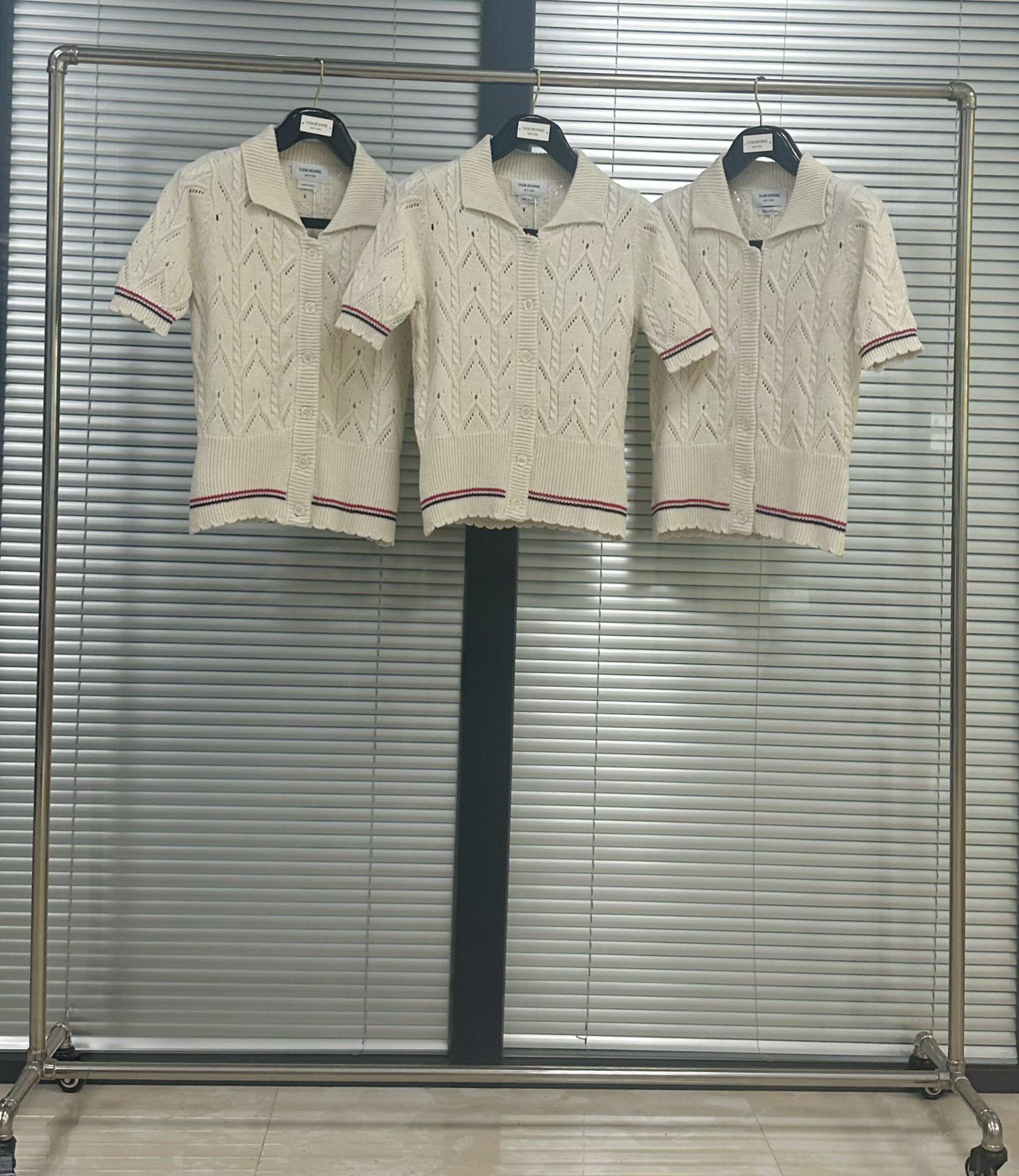 톰브라운 여성 라펠 케이블 반팔 가디건 (해외배송)
