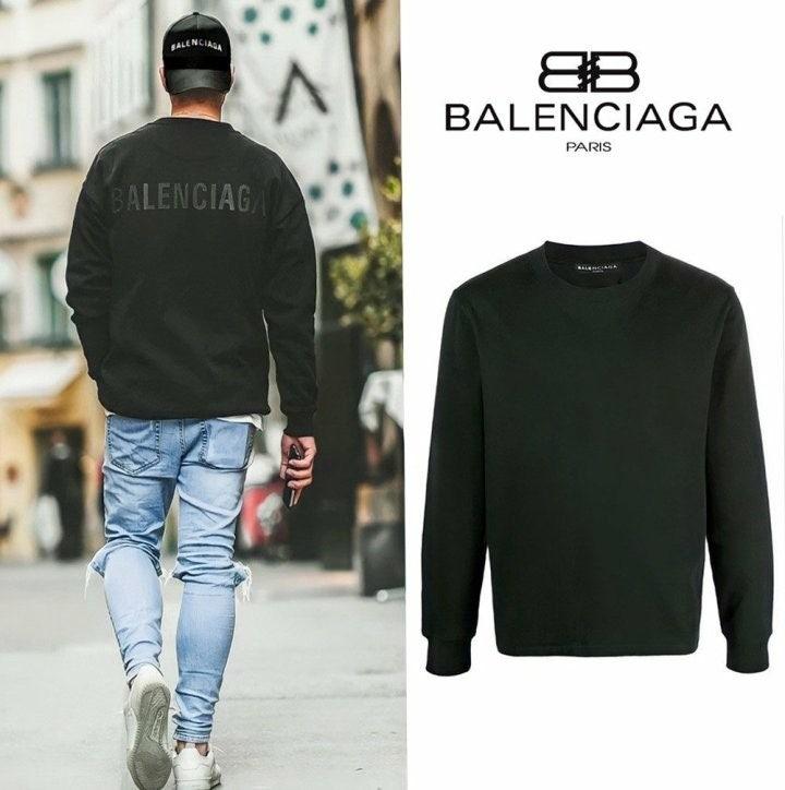 발렌시아가(balenciaga) 백로고 맨투맨 (국내배송)