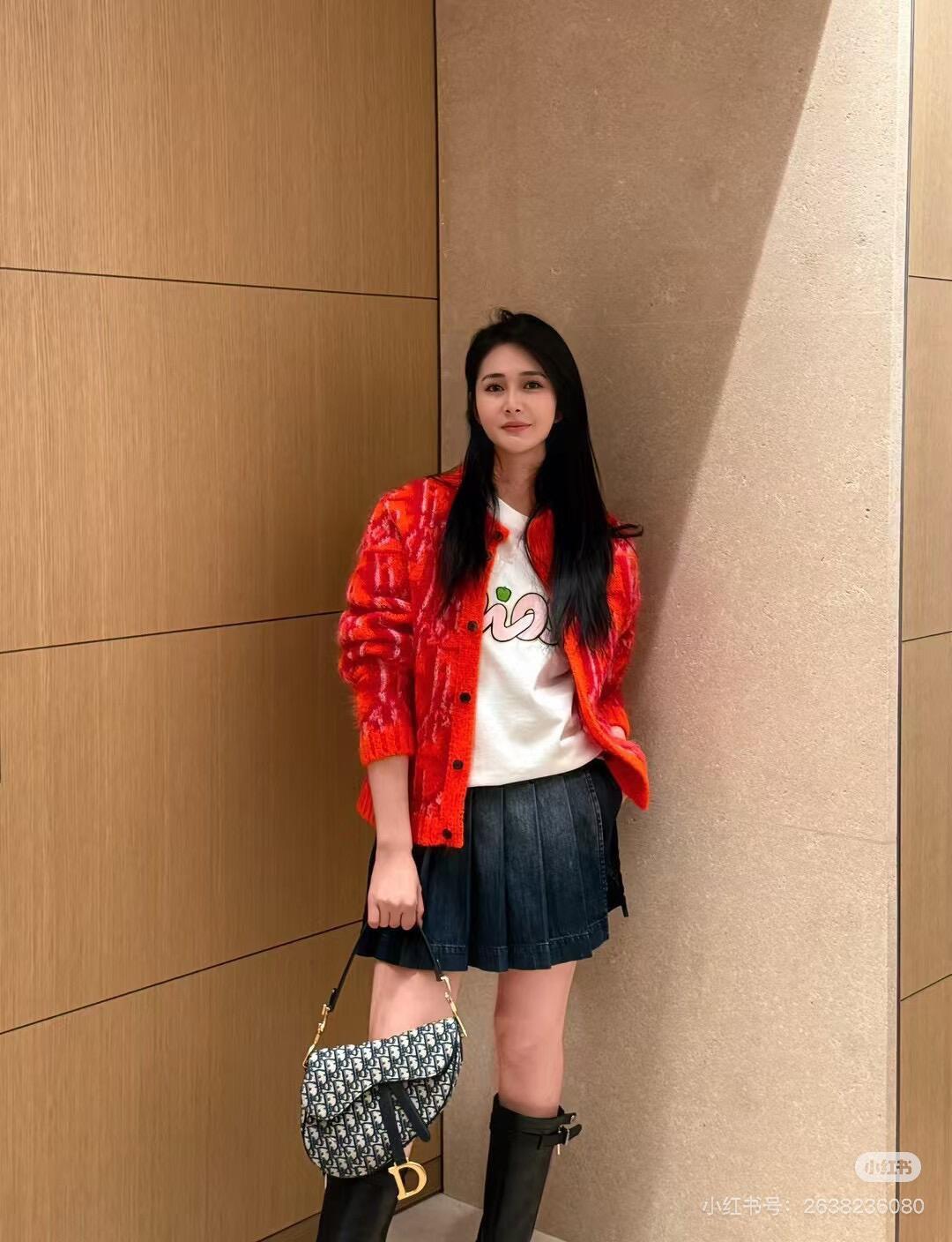 디올 자카드 니트 라운드넥 가디건 (해외배송)