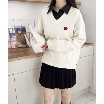꼼데가르송 루즈 브이넥 스웨터 (국내배송)