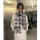 발렌시아가 클래식 레터 체크 스카프 (해외배송)