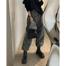셀린느 울캐시 레오파드 세미 와이드 팬츠 (국내배송)