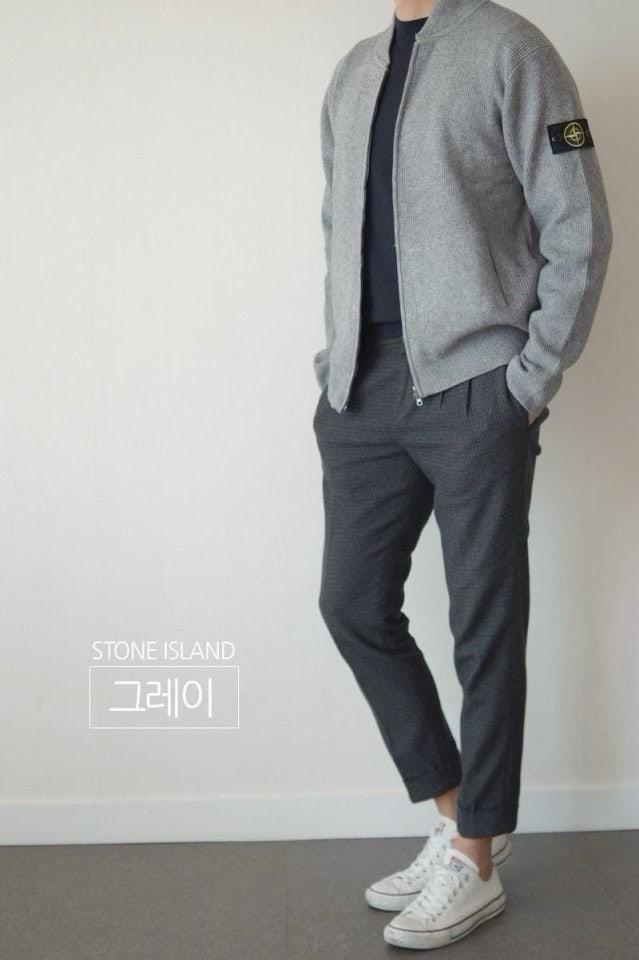 스톤아일랜드 울집업 블루종 (국내배송)