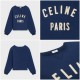 셀린느 CELINE PARIS 아플리케 루즈 스웨트 셔츠 (국내배송)