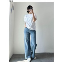 에르메스 오렌지 로고 코튼 데님 팬츠 (국내배송)