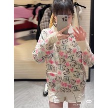 샤넬 25C 카멜리아 100% 캐시미어 니트 카디건 (정품급 해외배송)