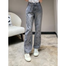 샤넬 카멜리아 홀로우 프런트 포켓 청바지 (해외배송)