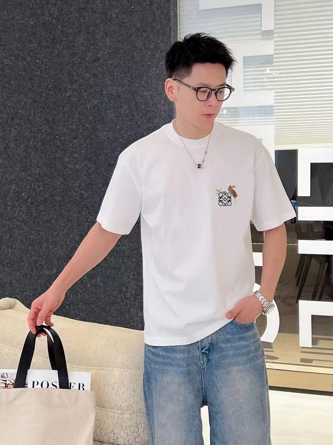 로에베 라운드넥 반팔 티셔츠 (해외배송)