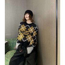 루이비통 자카드 크루넥 스웨터 (해외배송)