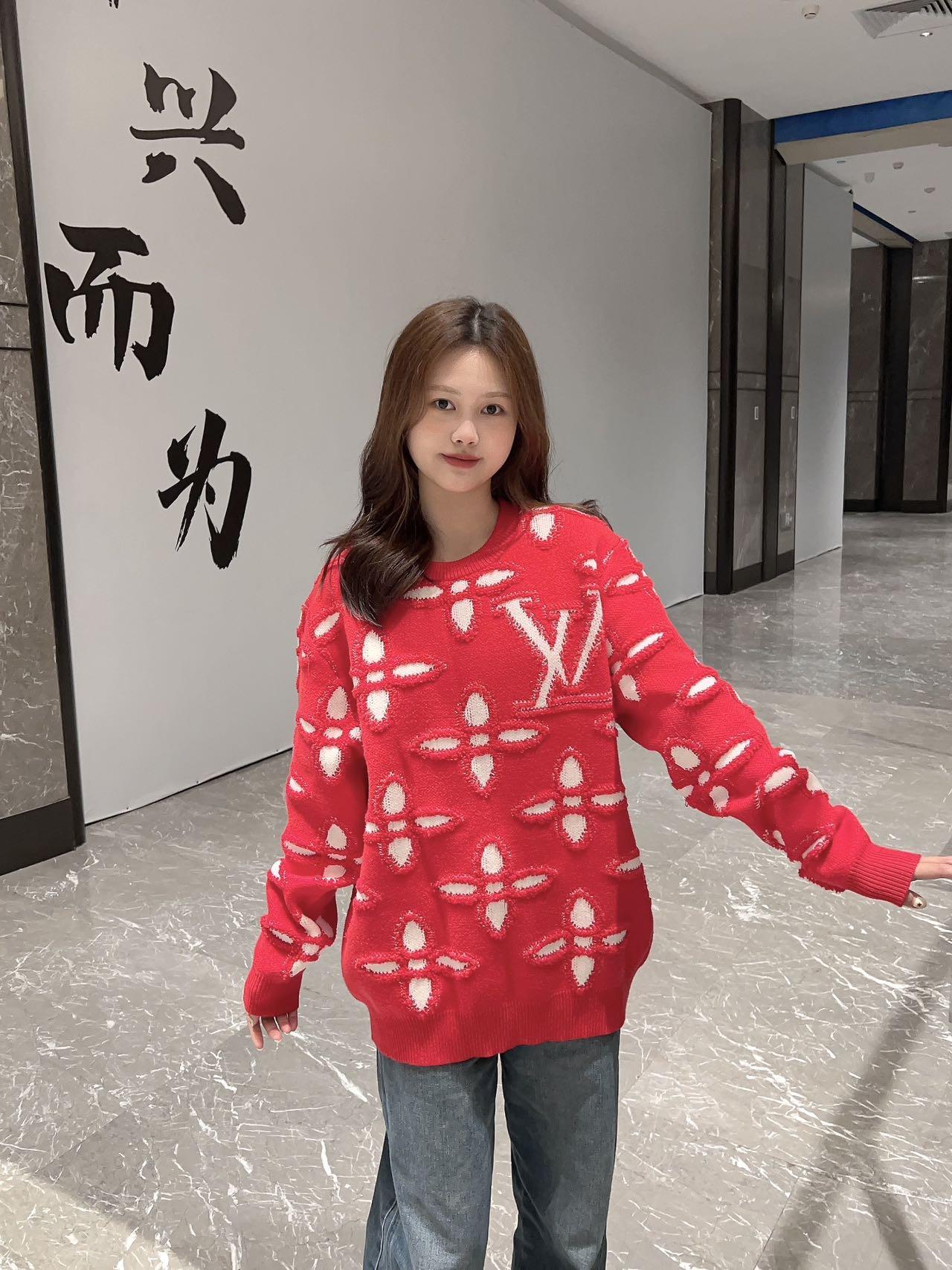 루이비통 LV 라운드넥 풀오버 스웨터 (해외배송)