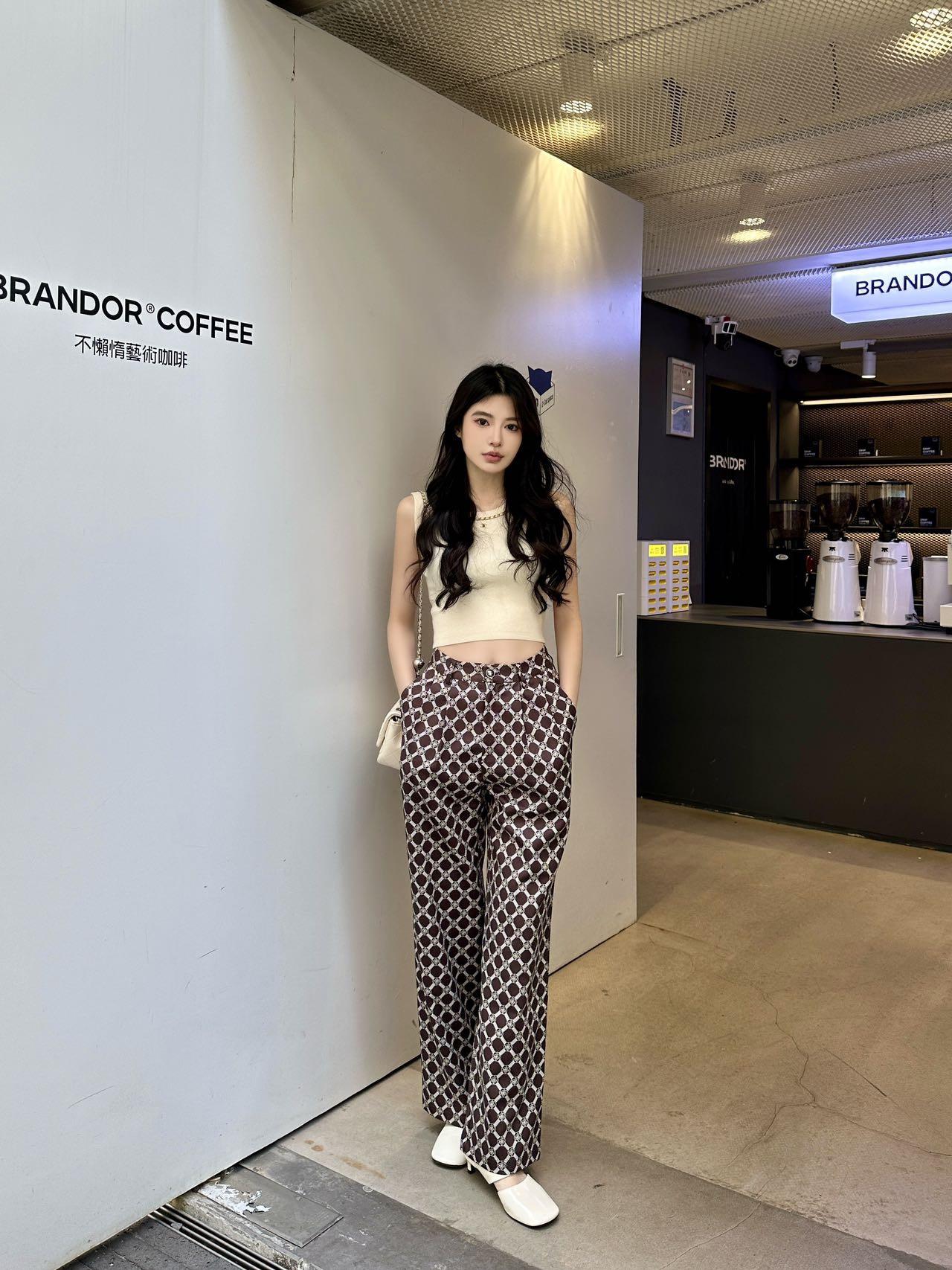 샤넬 봄 여름 와이드 레그 팬츠 (해외배송)