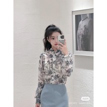 디올 플로럴 시리즈 클래식 롱슬리브 셔츠 (해외배송)
