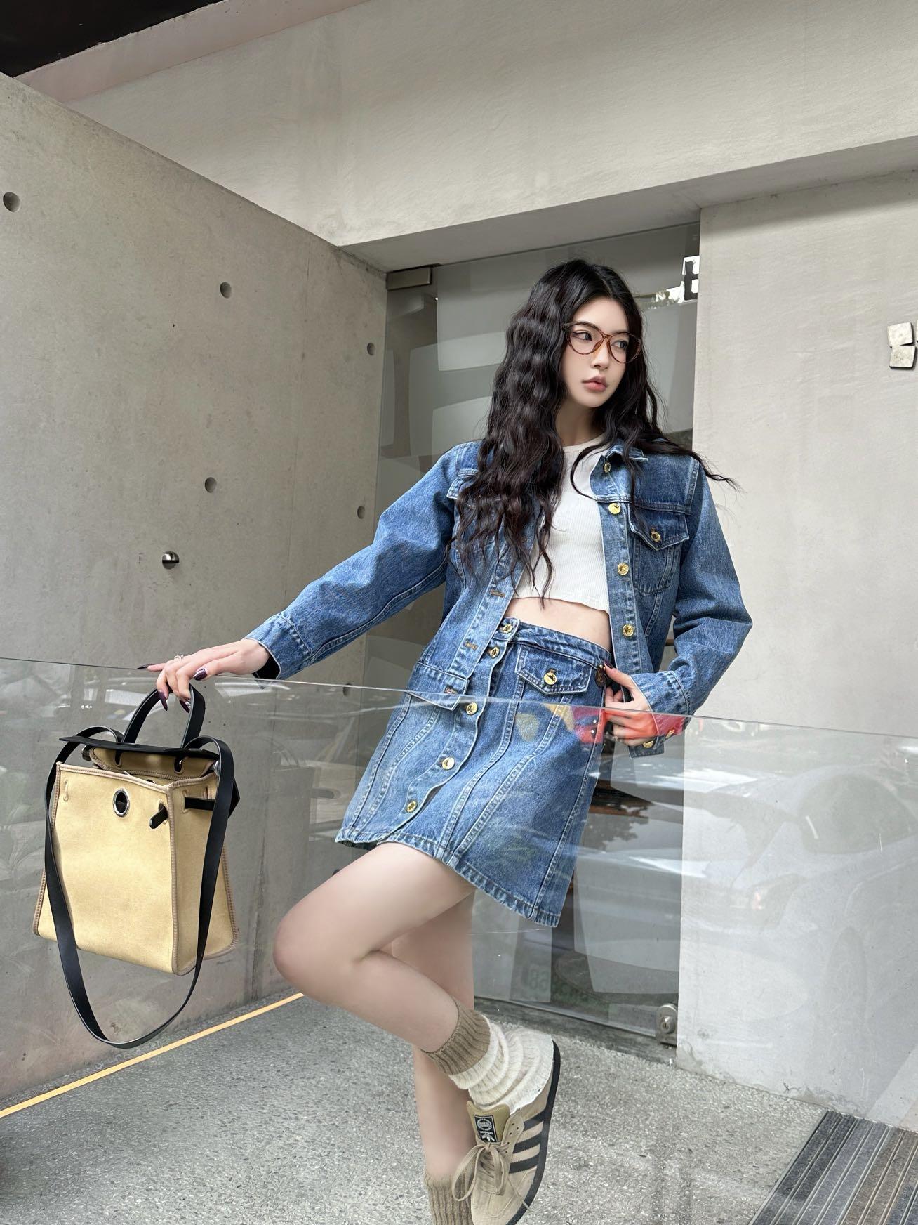 루이비통 데님 스커트 (해외배송)