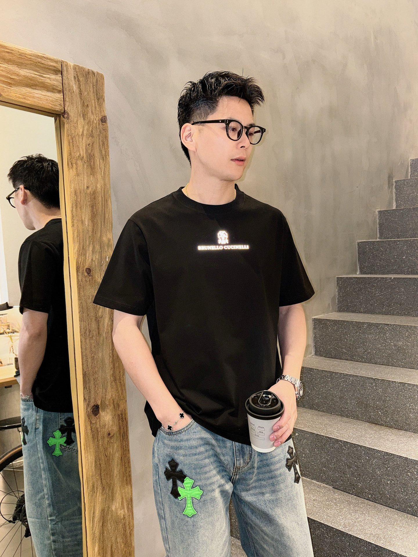 브루넬로쿠치넬리 라운드넥 반팔 (해외배송)