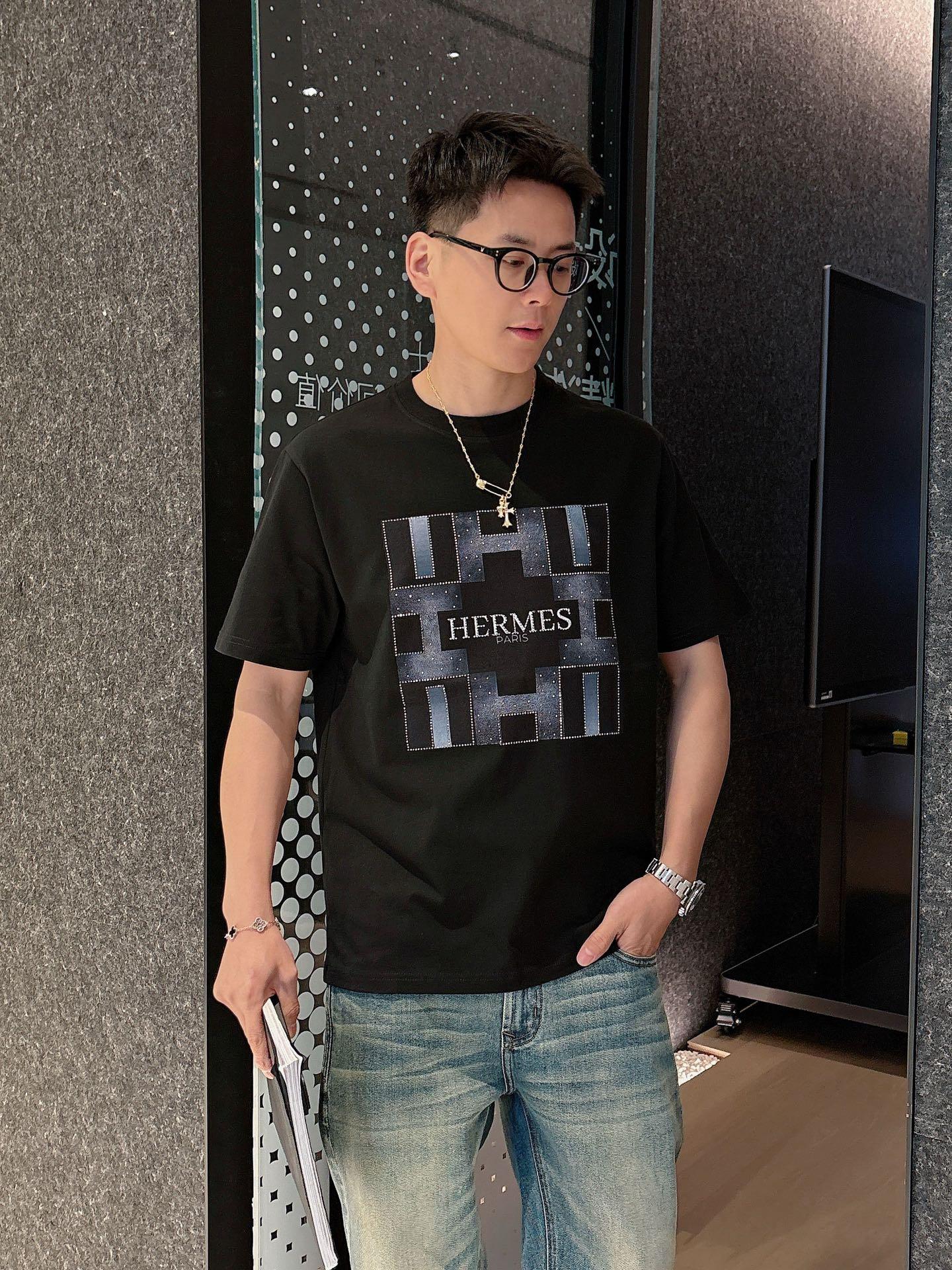 에르메스 라운드넥 반팔 (해외배송)