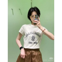 프라다 25 뉴저지 프린트 반팔 티셔츠 (해외배송)