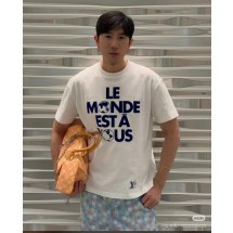 루이비통 브랜드 로고 반팔 티셔츠 (해외배송)