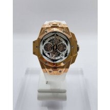 위블로(HUBLOT)샹블루 2세 킹골드 화이트 파베 WO06 (국내배송)