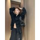 발렌시아가 퍼지 레터 체크 롱슬리브 셔츠 (해외배송)