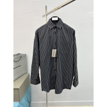 발렌시아가 25ss 스트라이프 코튼 긴팔 셔츠 (해외배송)