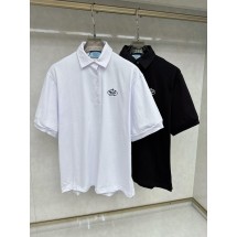 프라다 자수 라펠 폴로 셔츠 (해외배송)
