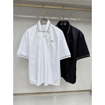프라다 더블 레이어 라펠 폴로 셔츠 2컬러 (해외배송)