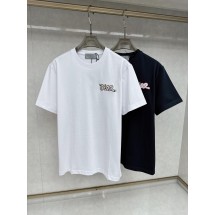 디올 스네이크 자수 라운드넥 반팔 티셔츠 2컬러 (해외배송)