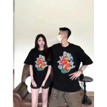 지방시 레터 플로럴 반팔 티셔츠 (해외배송)