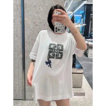 지방시 브레이디드 프린트 반팔 티셔츠 (해외배송)