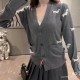 톰브라운 뉴 퍼피 4바 니트 V넥 카디건 3컬러 (해외배송)