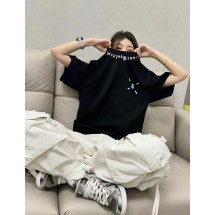 메종마르지엘라  25ss 프린트 로고 라운드넥 반팔 티셔츠 (해외배송)