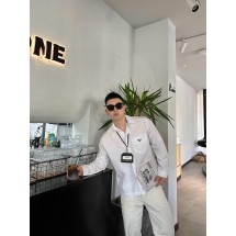 프라다 Prada 24ss 포켓 트라이앵글 로고 롱슬리브 셔츠 (해외배송)