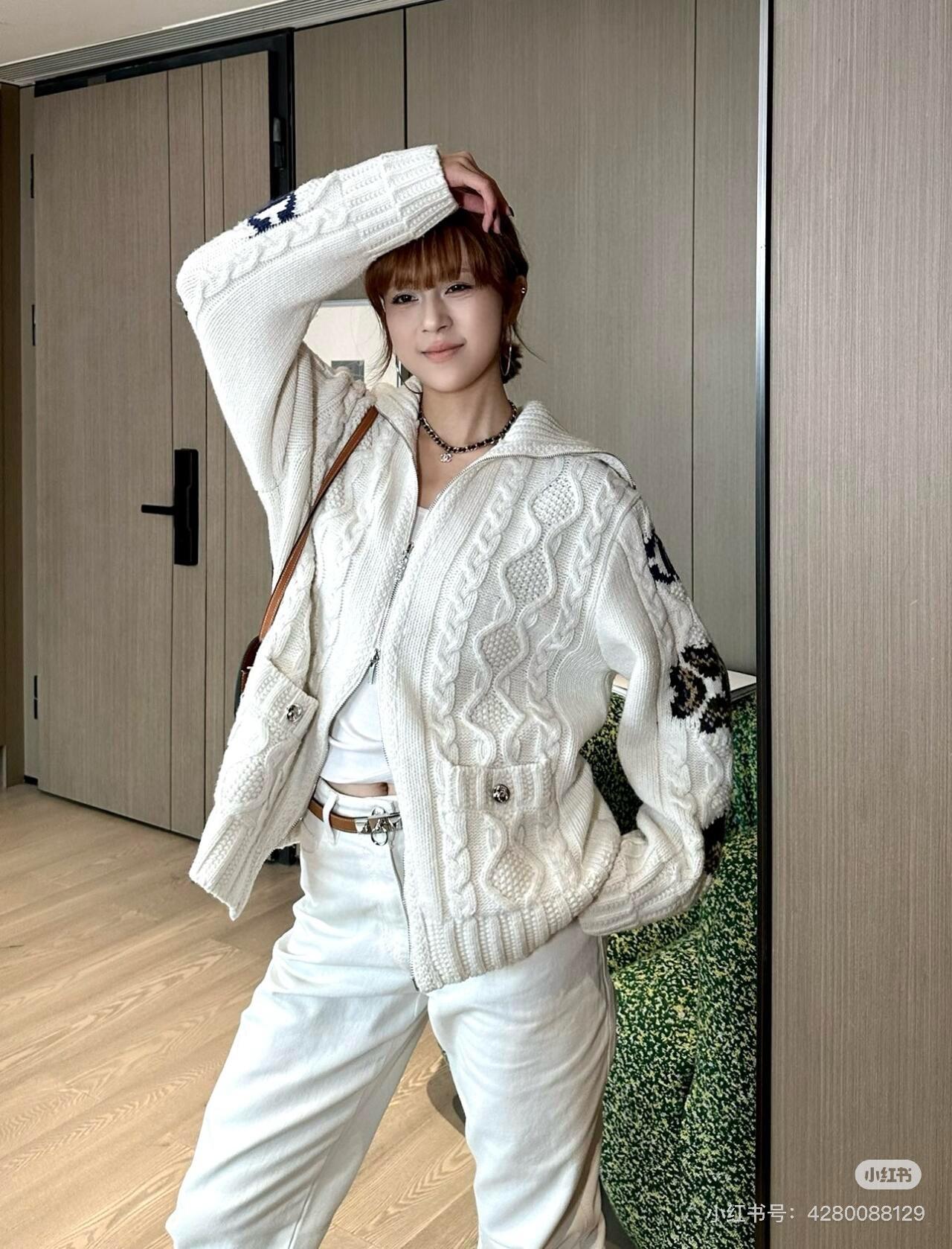 샤넬 케이블 니트 카디건 재킷 (해외배송)