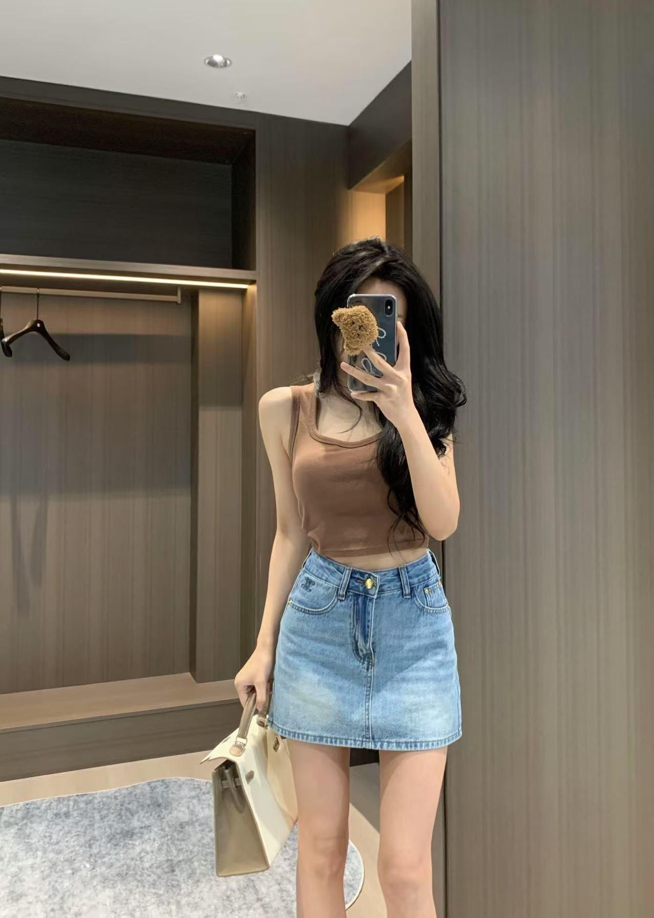 셀린느 데님 스커트 2컬러 (해외배송)