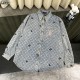 루이비통 24FW LV 풀프린트 자카드 자수 데님셔츠 남여공용 (국내배송)