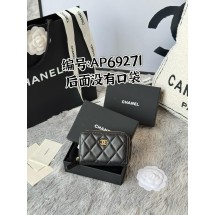 샤넬 지퍼 다이아몬드 퀼팅 동전 지갑 (해외배송)