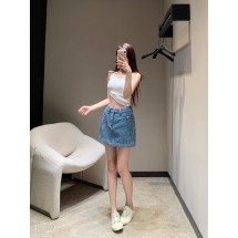 샤넬 여름 헤비 스팽글 데님 스커트 (해외배송)