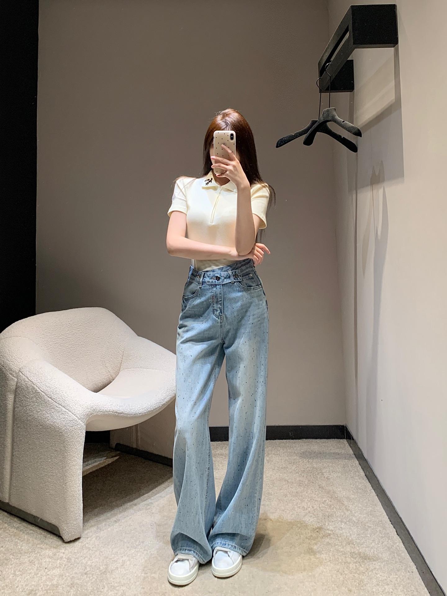 로에베 헤비듀티 잉크젯 데님 팬츠 (해외배송)