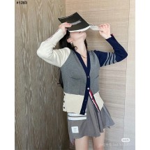 톰브라운 배색 가디건 (국내배송)