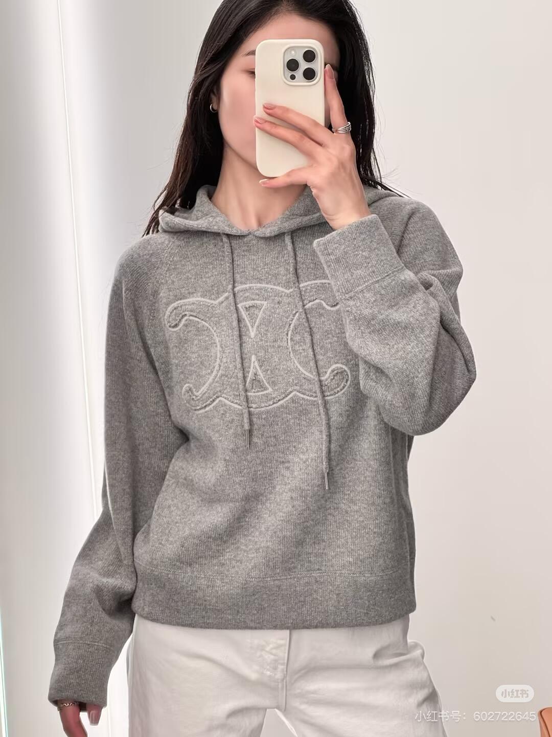 셀린느 아크 드 트리옹프 후드 스웨터 (해외배송)
