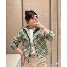 버버리 양면 투웨어 숏 플레드 재킷 (해외배송)