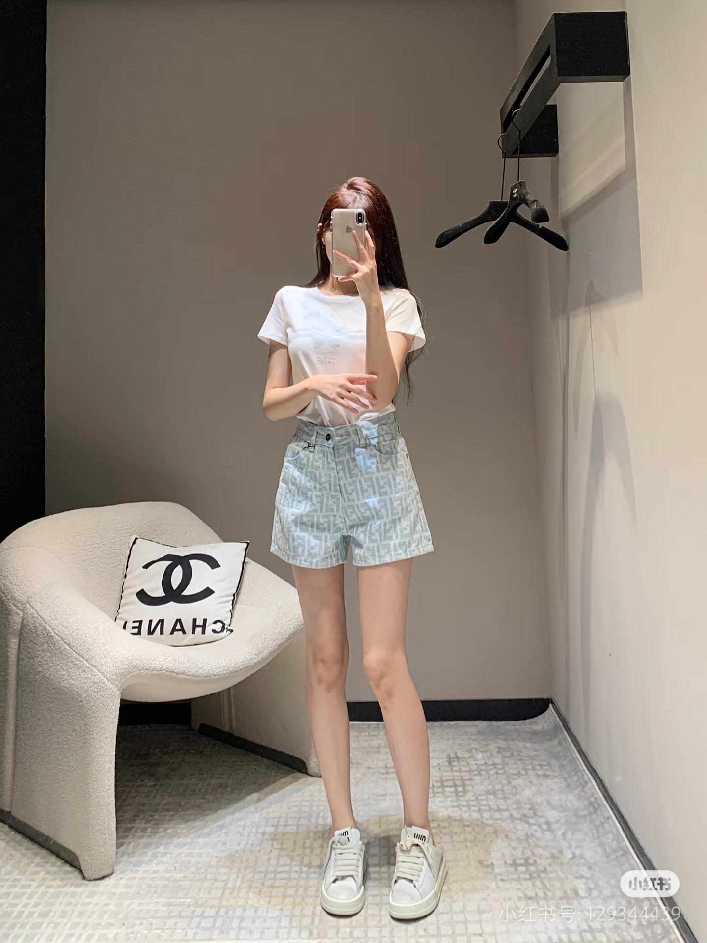 펜디 더블 FF 자카드 풀 프린트 모노그램 반바지 (해외배송)