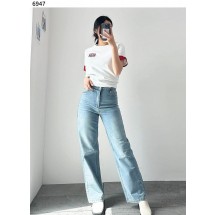 입생로랑  V 웨이스트 롱 배기 진  (국내배송)