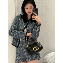 디올 라탄 체크 클래식 자켓 (해외배송)