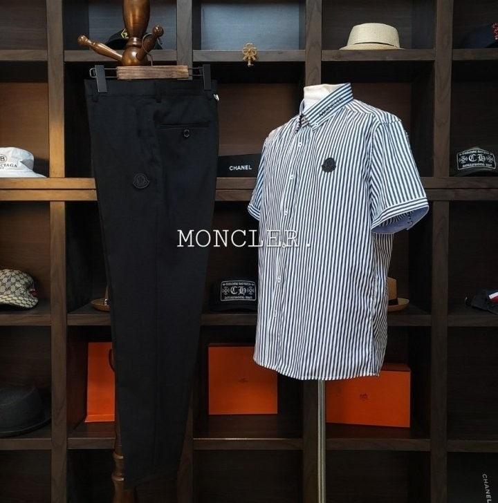 몽클레어 블랙라벨 볼튼스트라이프셔츠+리안슬렉스 (국내배송)