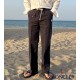 몽클레어 MC 린넨 세미와이드 밴딩팬츠 (국내배송)