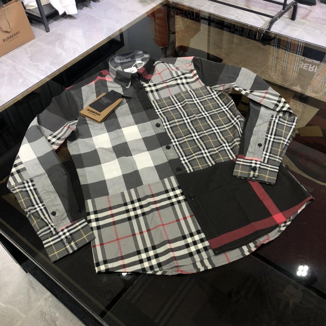 버버리 패치워크 테일러링 셔츠 (해외배송)