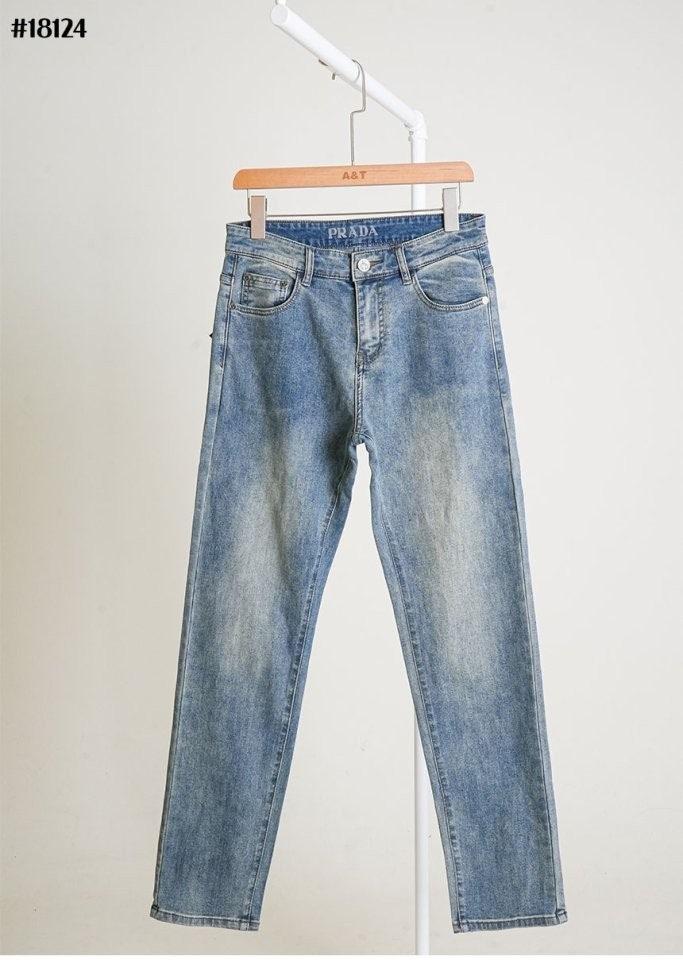 포켓 빈티지 삼각 로* 슬림핏 데님 팬츠 (국내배송)